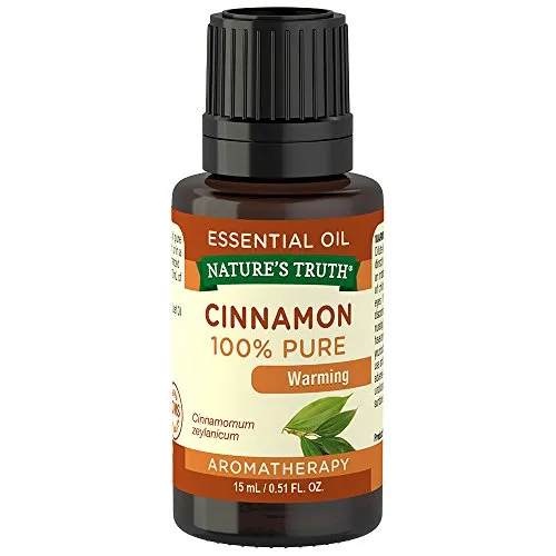 Nature's Truth Cinnamon Essential Oil 0.51 Fl. Oz - 100% Pure, Paraben-Free, Gluten-Free