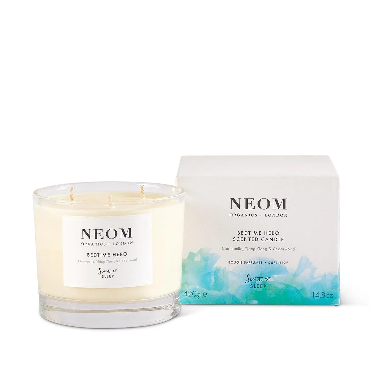 NEOM Bedtime Hero Scented Candle 3 Wick