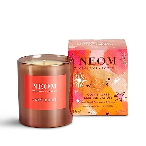 NEOM Cosy Nights Luxury Scented Candle - Sandalwood, Frankincense & Nutmeg