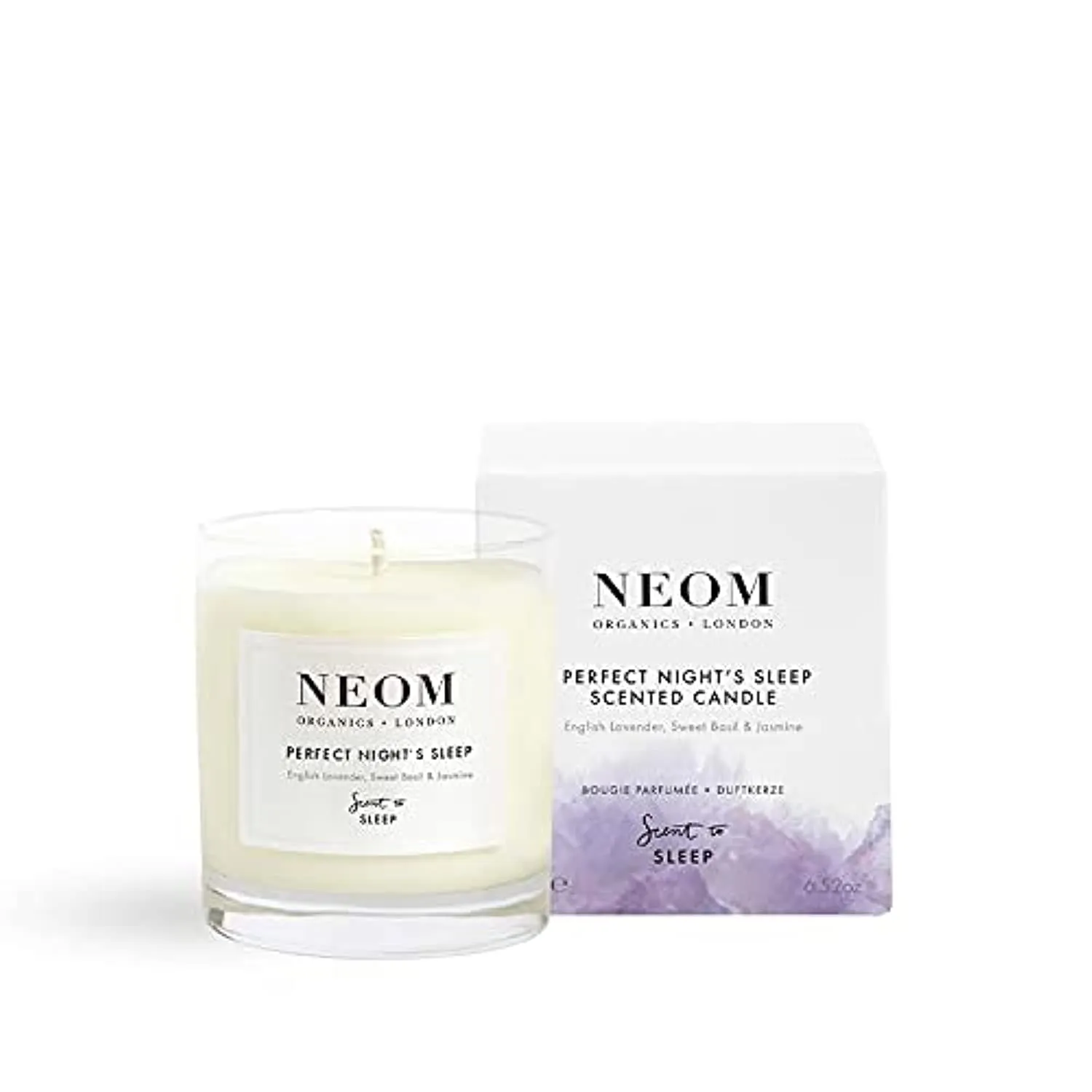 NEOM Perfect Night's Sleep Candle, Lavender, Sweet Basil & Jasmine