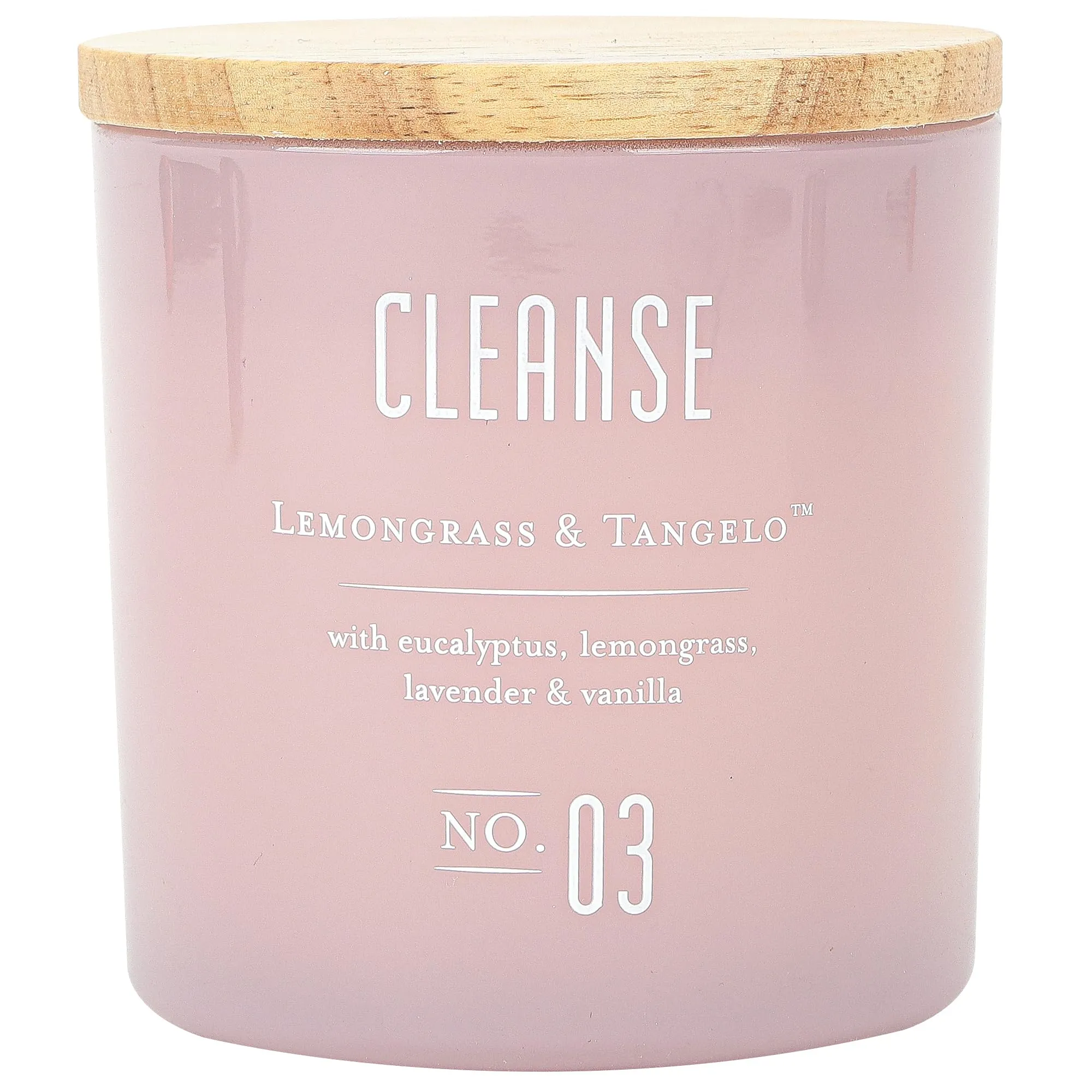 No. 03 Cleanse Aromatherapy Jar Candle - 13oz Lemongrass, Eucalyptus, Lavender, Vanilla Scent