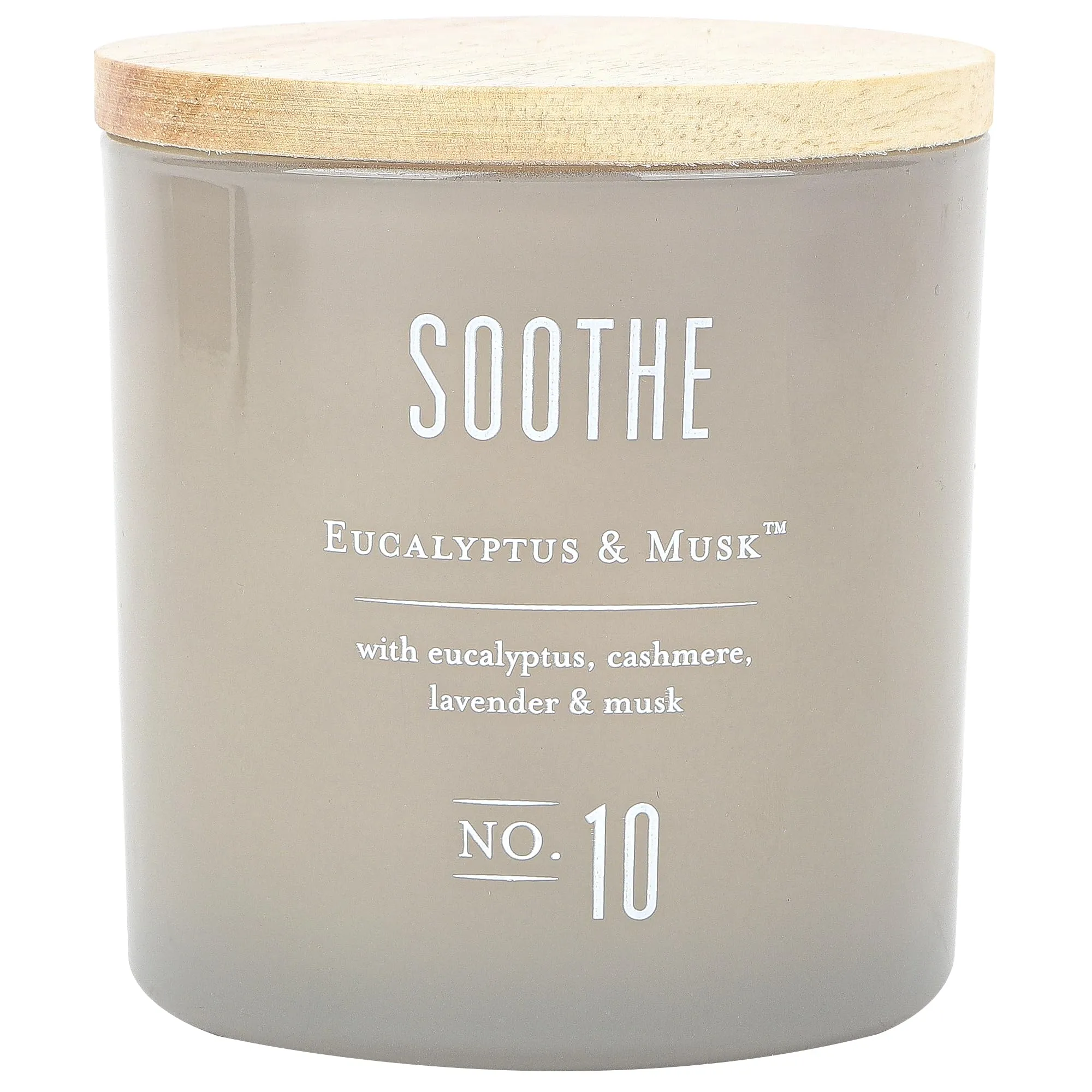 No. 10 Soothe Aromatherapy Candle, 13oz - Eucalyptus, Cashmere, Lavender & Musk Scents