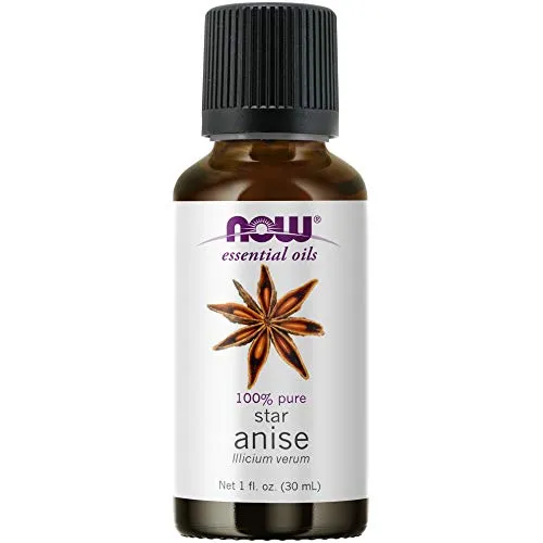 NOW Essential Oils Anise Oil 100% Pure Vegan Aromatherapy Scent 1-Ounce Steam Distilled