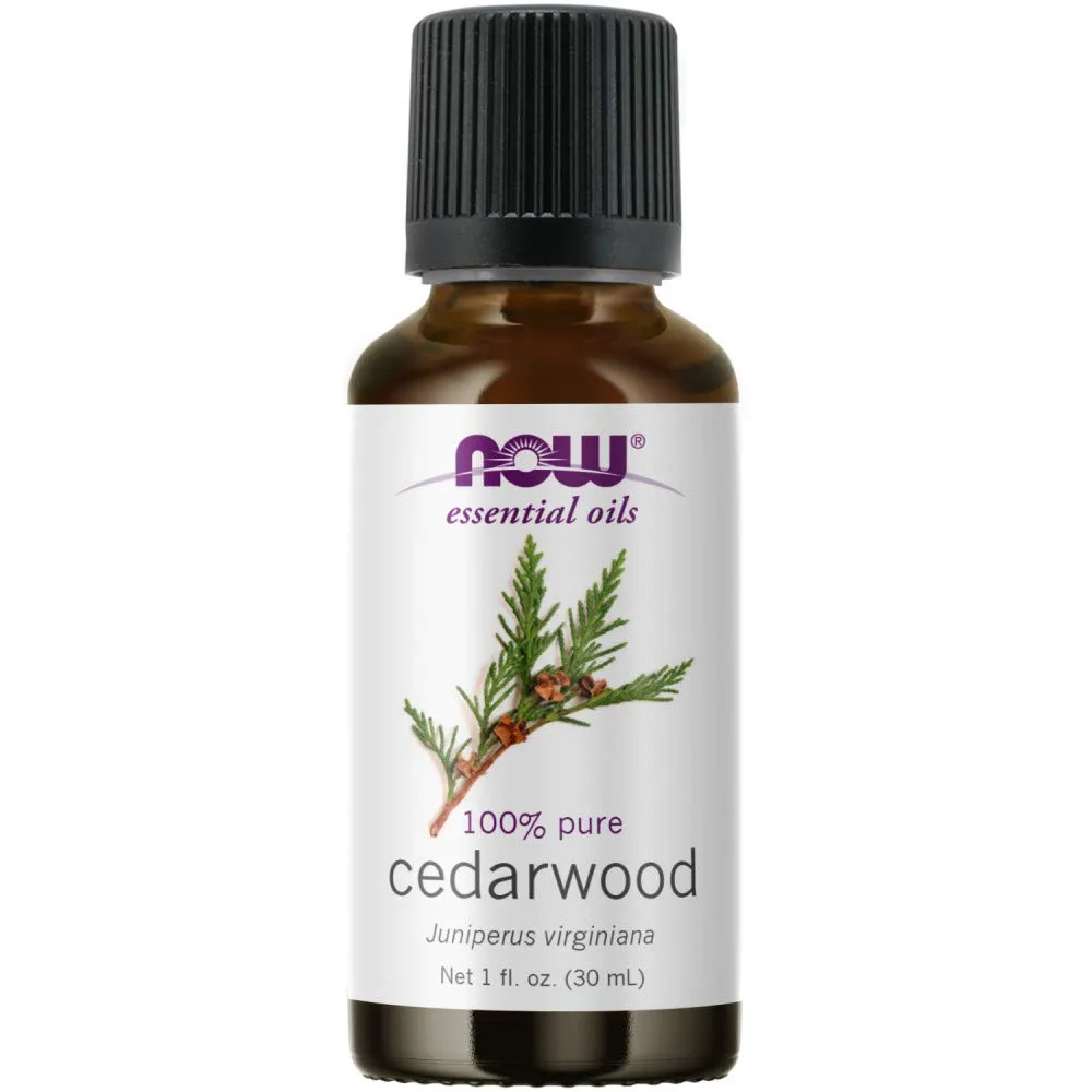 NOW Essential Oils Cedarwood Oil 1-Ounce - 100% Pure Natural Aromatherapy Oil