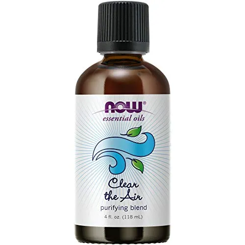 NOW Essential Oils Clear the Air Blend, 4-Ounce Purifying Aromatherapy, Vegan, Steam Distilled