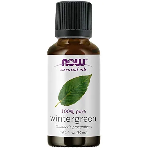 NOW Essential Oils Wintergreen Oil, 100% Pure Aromatherapy, Vegan, 1-Ounce