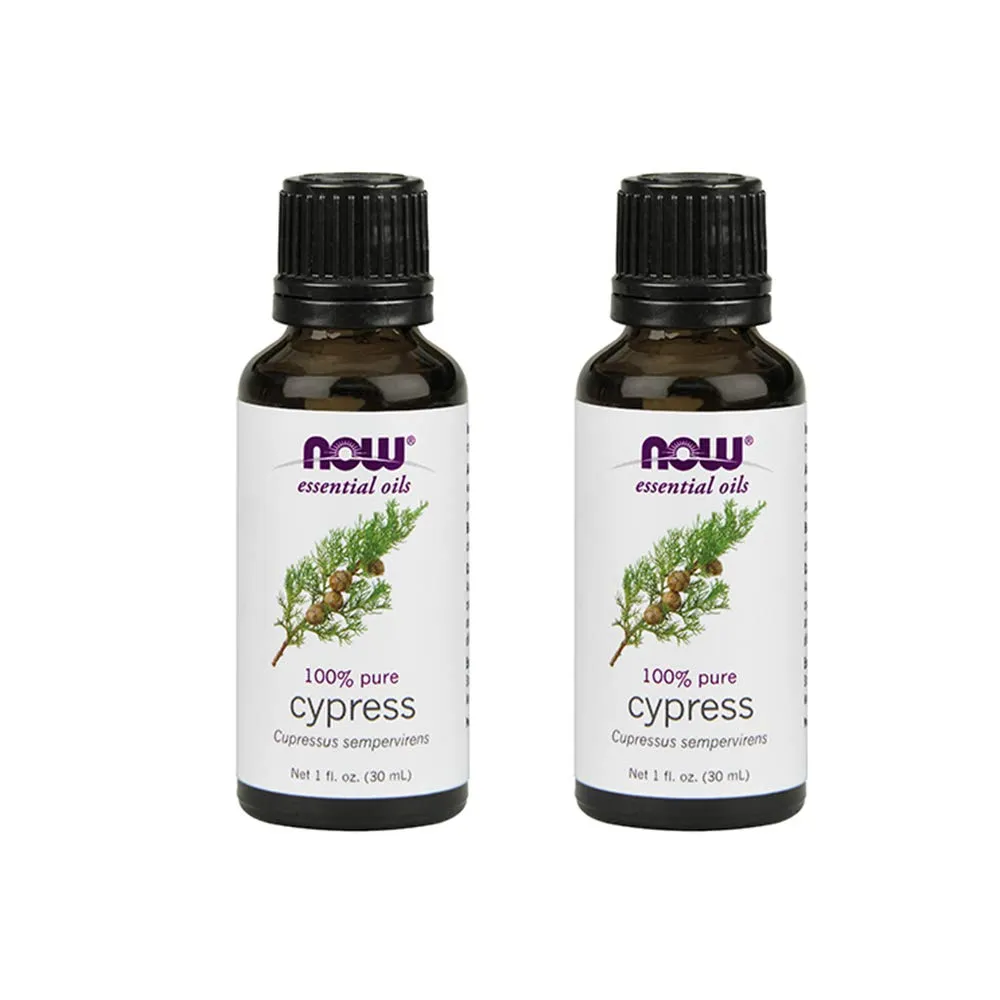 NOW Foods Cypress Oil 1 oz - Sweet Balsamic Aroma, Clarifying & Centering Benefits