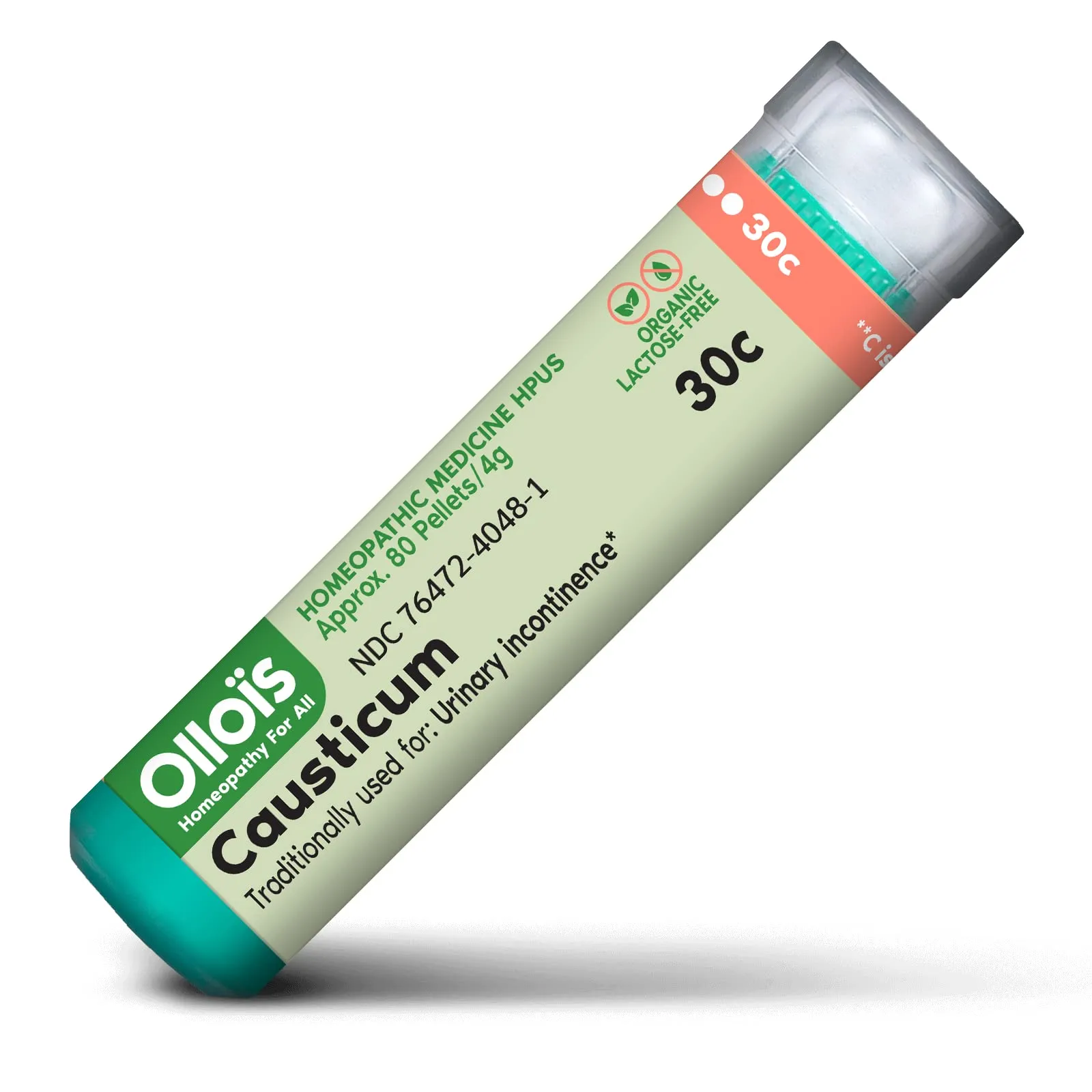 OLLOIS Causticum 30c Organic Homeopathic Medicine, Vegan & Lactose-Free, 80 Pellets