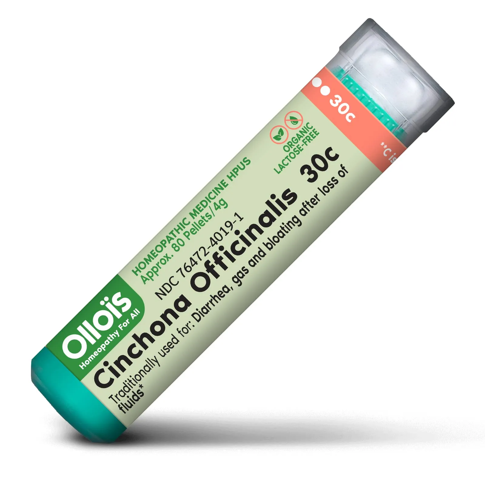 OLLOIS Cinchona Officinalis 30c Organic Lactose-Free Vegan Homeopathic Medicine 80 Pellets