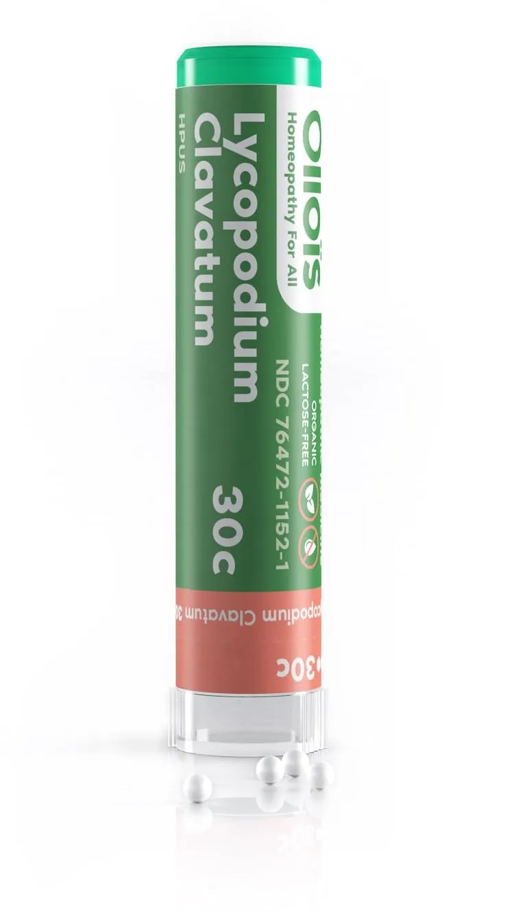 OLLOIS Lycopodium Clavatum 30c Organic Homeopathic Medicine 80 Pellets Lactose-Free