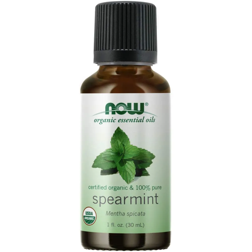 Organic Spearmint Essential Oil 1-Ounce – 100% Pure, Vegan, Stimulating Aromatherapy Scent