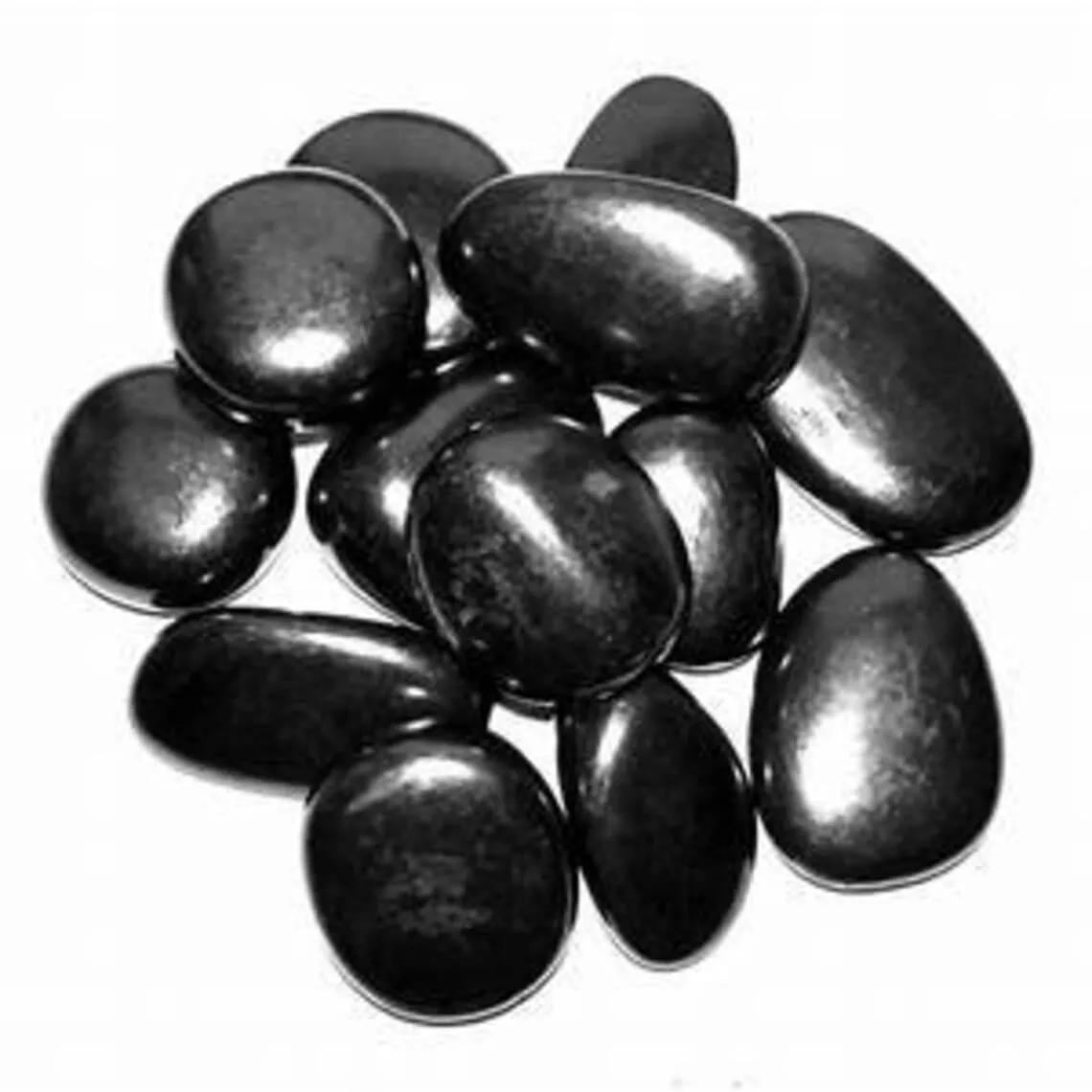 Pachamama Essentials 1/4 lb Polished Shungite Stones for Reiki & Energy Crystal Healing