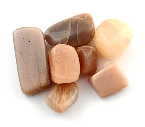 Pachamama Essentials Peach Moonstone Tumbled Healing Stone - Natural 20-25mm Gemstone