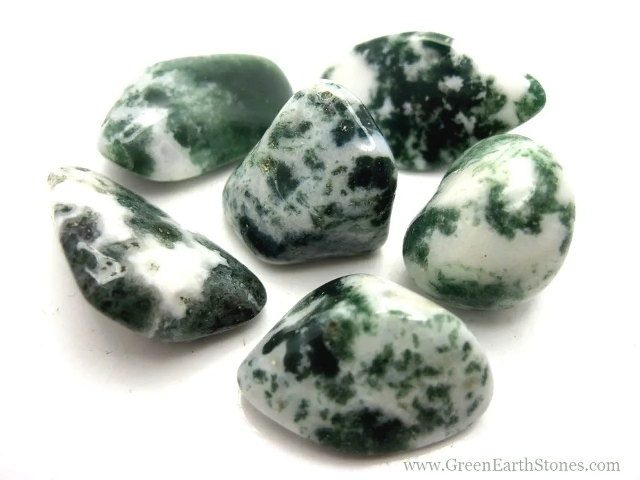 Pachamama Essentials Tree Agate Tumbled Healing Stone 20-25mm – Calming Crystal for Meditation