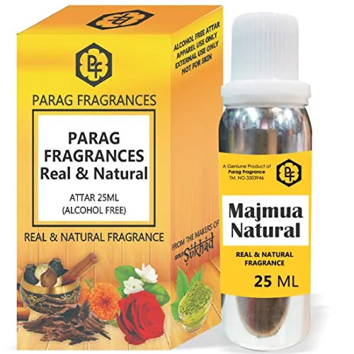 Parag Fragrances 25ml Majmua Natural Attar, Alcohol Free, Long Lasting, Includes Fancy Bottle