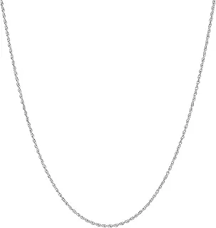 Paved with Love Chain Necklace in Sterling Silver, 16' + 2' Adjustable Length