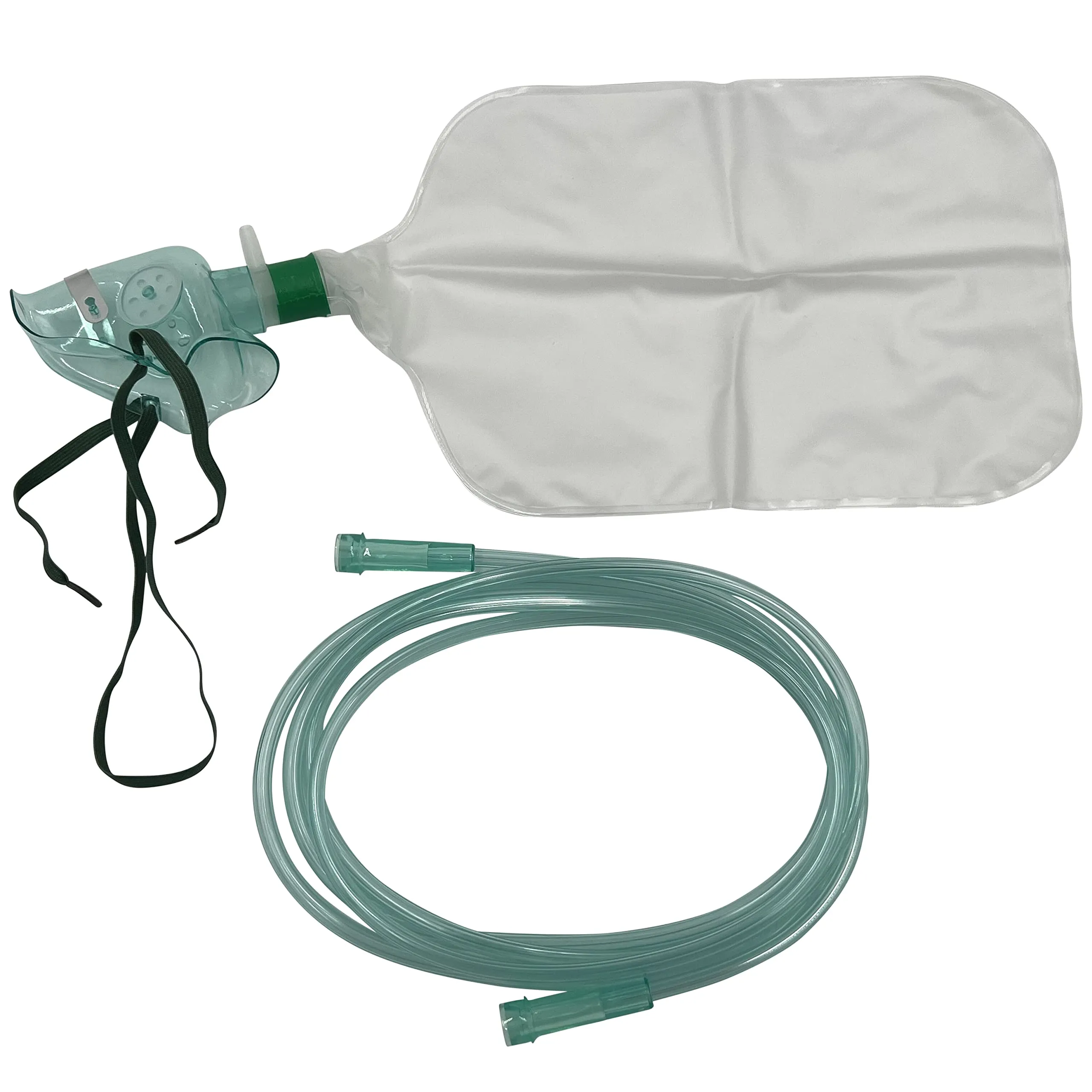 Pediatric Non-Rebreather Oxygen Mask 5-Pack with 6.8ft Crush Resistant Tubing - ResOne Standard