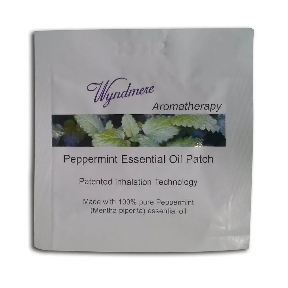 Peppermint Aromatherapy Inhalation Patch - 8 Hour Time-Release, Safe, Convenient, Hypoallergenic