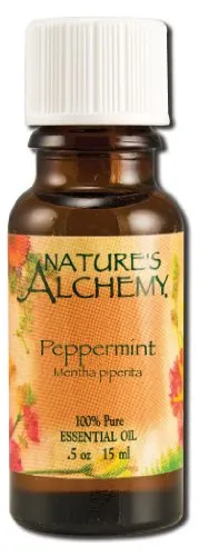 Peppermint Essential Oil 0.5 oz by Nature's Alchemy - 100% Pure Mentha Piperita