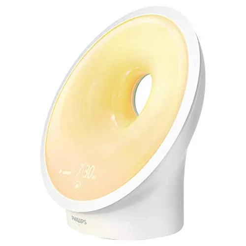 Philips SOMNEO Sleep & Wake-Up Light Therapy Lamp, Adjustable Brightness, White (HF3651/60)