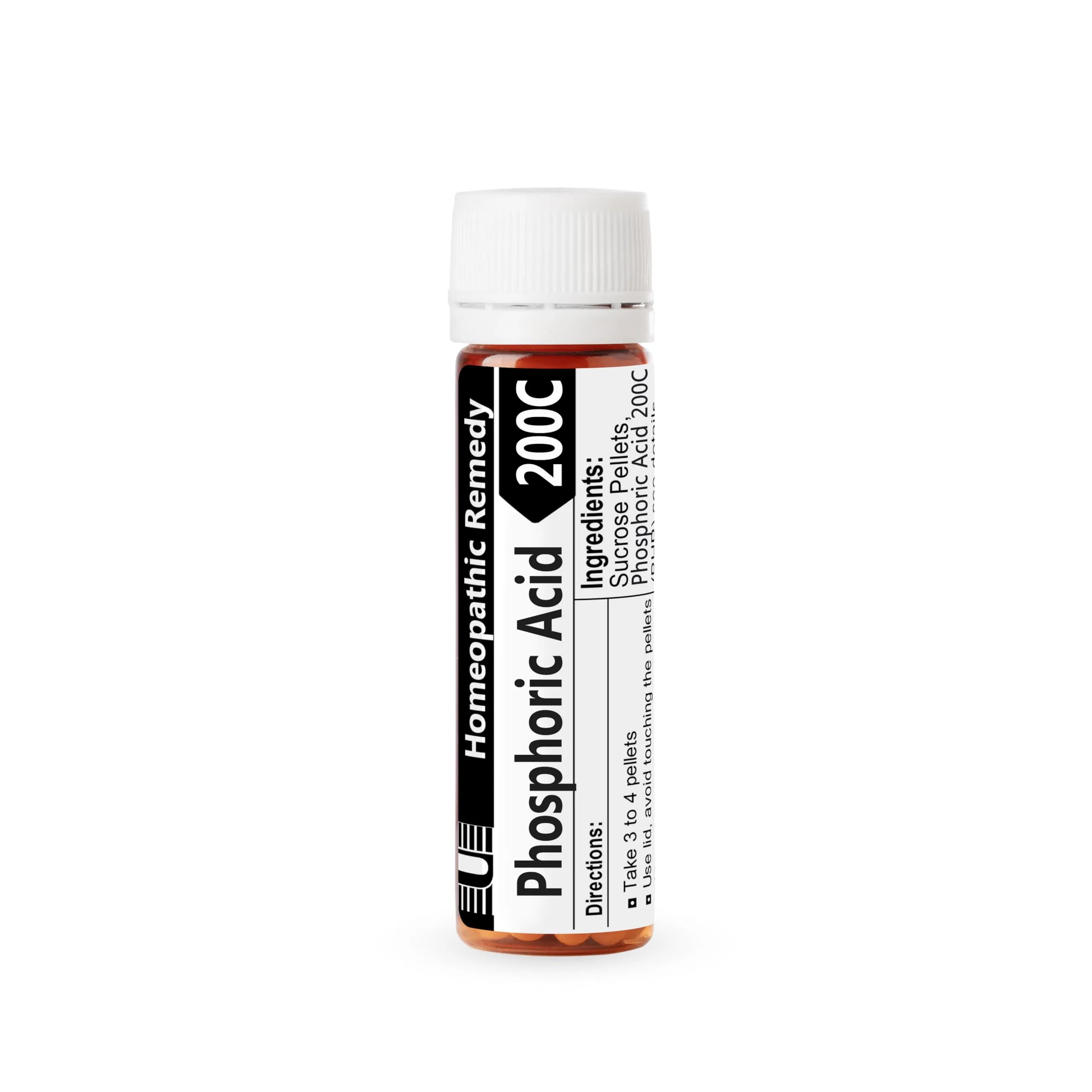 Phosphoric Acid 200C Homeopathic Remedy - 200 Pellets, Lactose-Free, Urenus Quality Ingredients