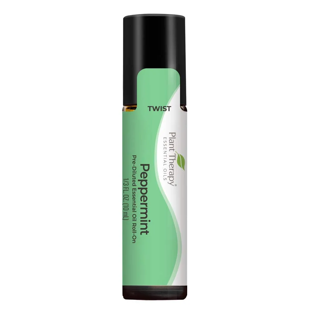 Plant Therapy Peppermint Essential Oil Roll-On 100% Pure Natural Aromatherapy 10 mL