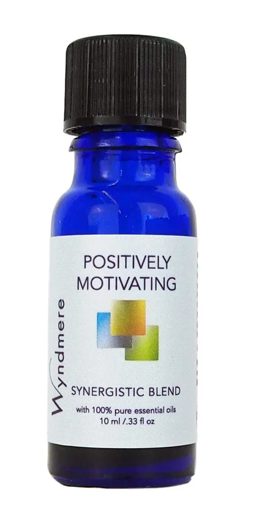 Positively Motivating Essential Oil Blend - Uplifting Grapefruit, Geranium, Patchouli - 10ml