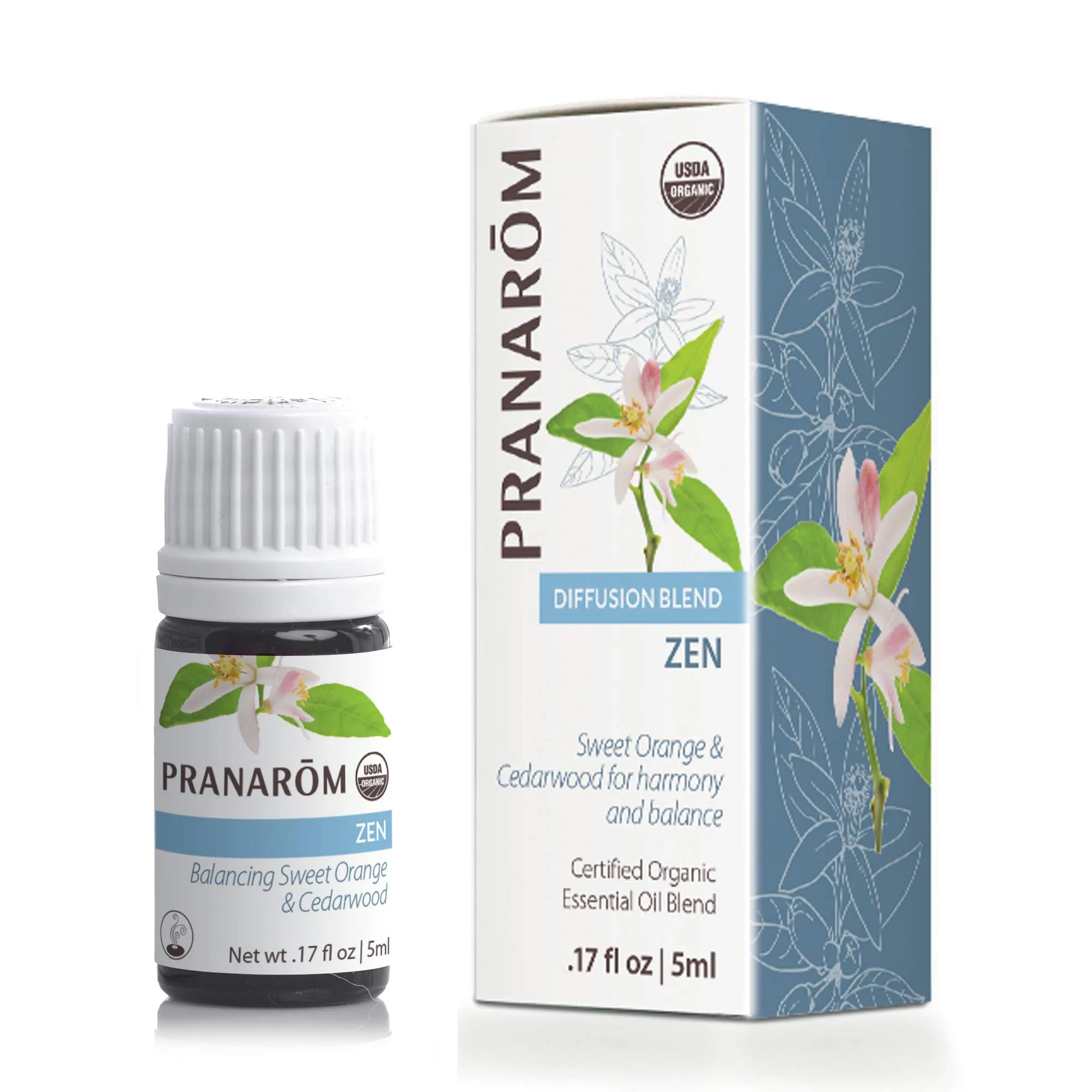 Pranarom Zen Essential Oil Blend 5ml - Lime, Cedarwood, Frankincense, Lavender, Cinnamon, Vanilla