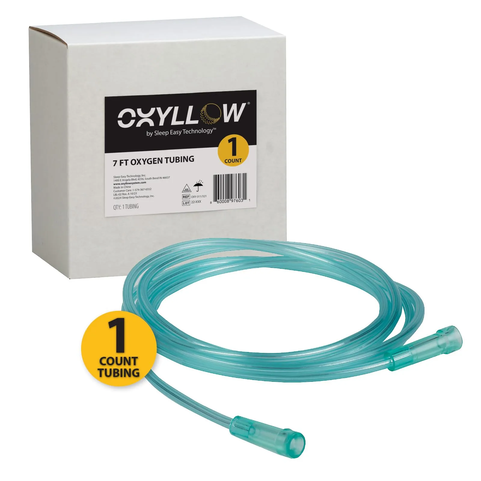 Premium 7 FT Kink-Resistant Oxygen Tubing