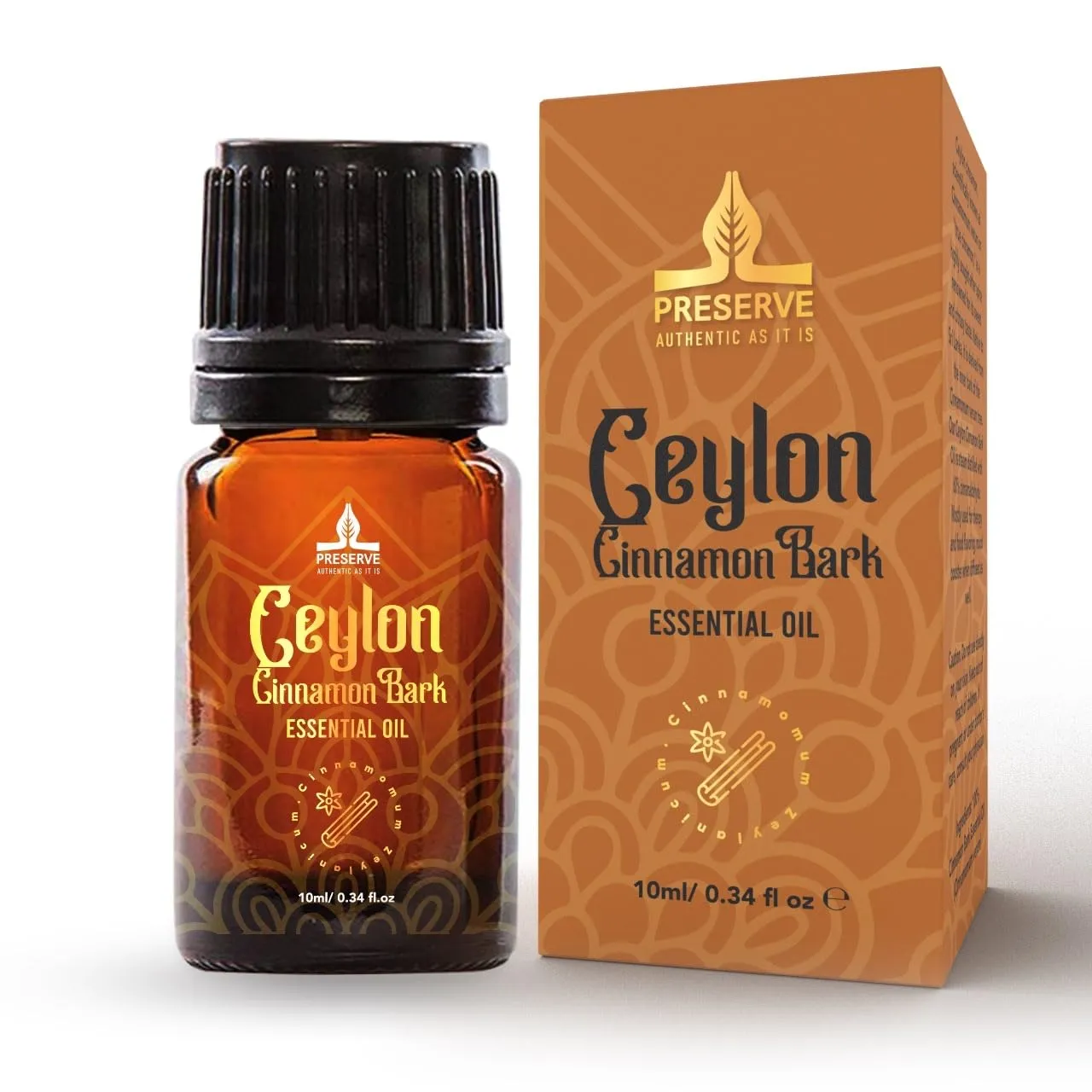 PRESERVE Ceylon Cinnamon Bark Essential Oil 100% Pure Natural 10ml – Aromatherapy, Culinary Use