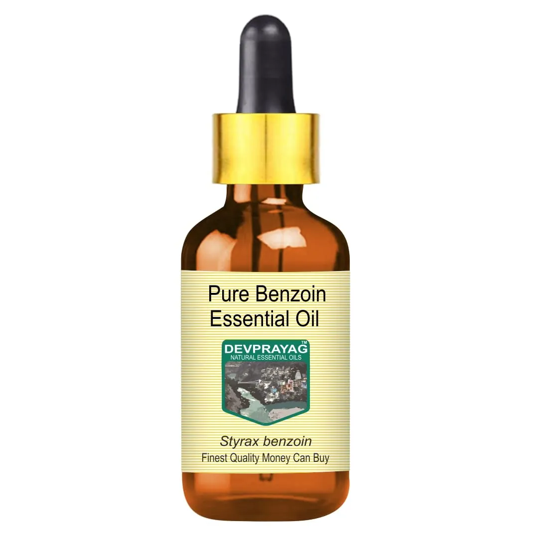 Pure Benzoin Essential Oil 100ml with Glass Dropper - Natural, Therapeutic & Vegan Quality