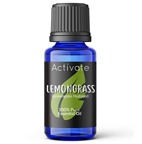 Pure Lemongrass Essential Oil 10ml - 100% Pure, Undiluted, Non-GMO, Aromatherapy & Diffuser Use