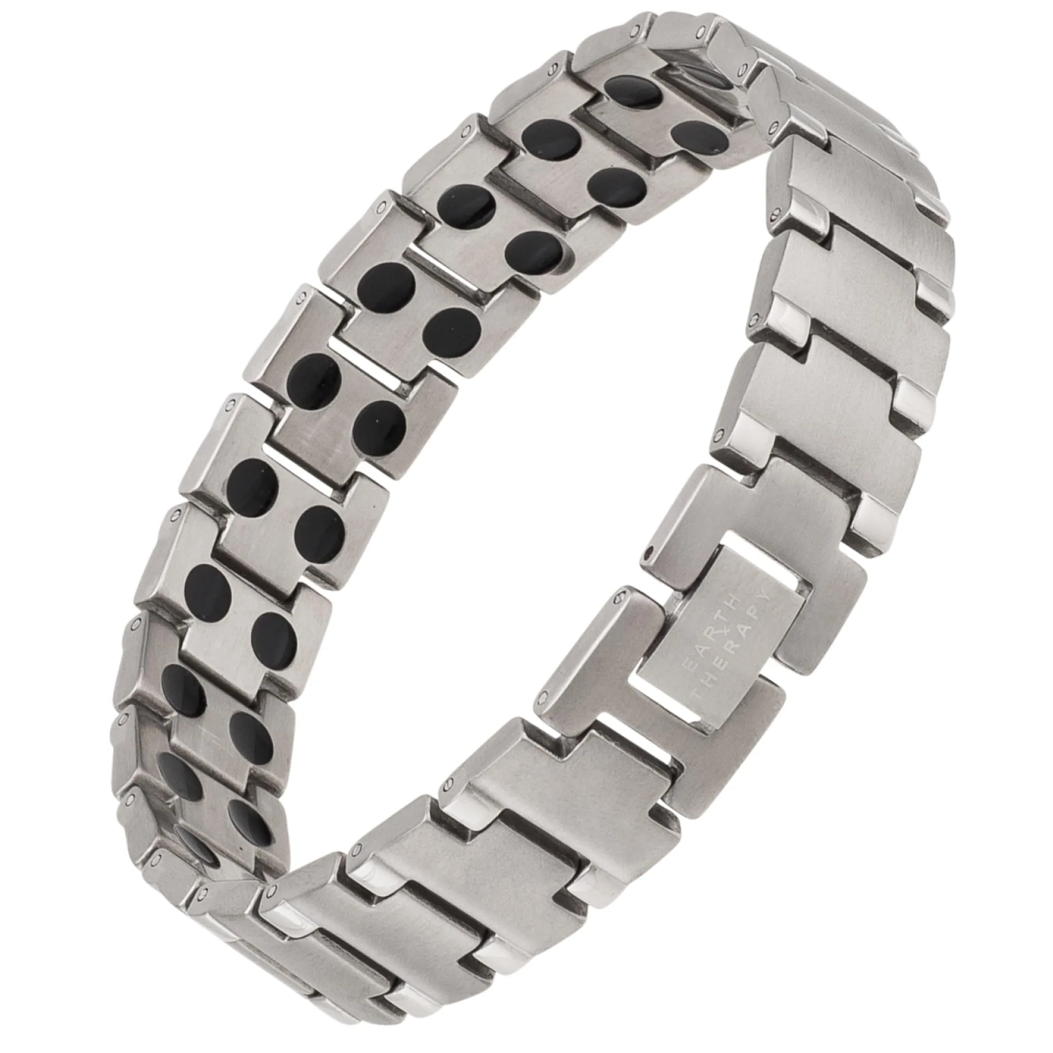 Pure Titanium Magnetic Bracelet 48 Magnets 8” Adjustable Sleek Design Pain Relief Jewelry