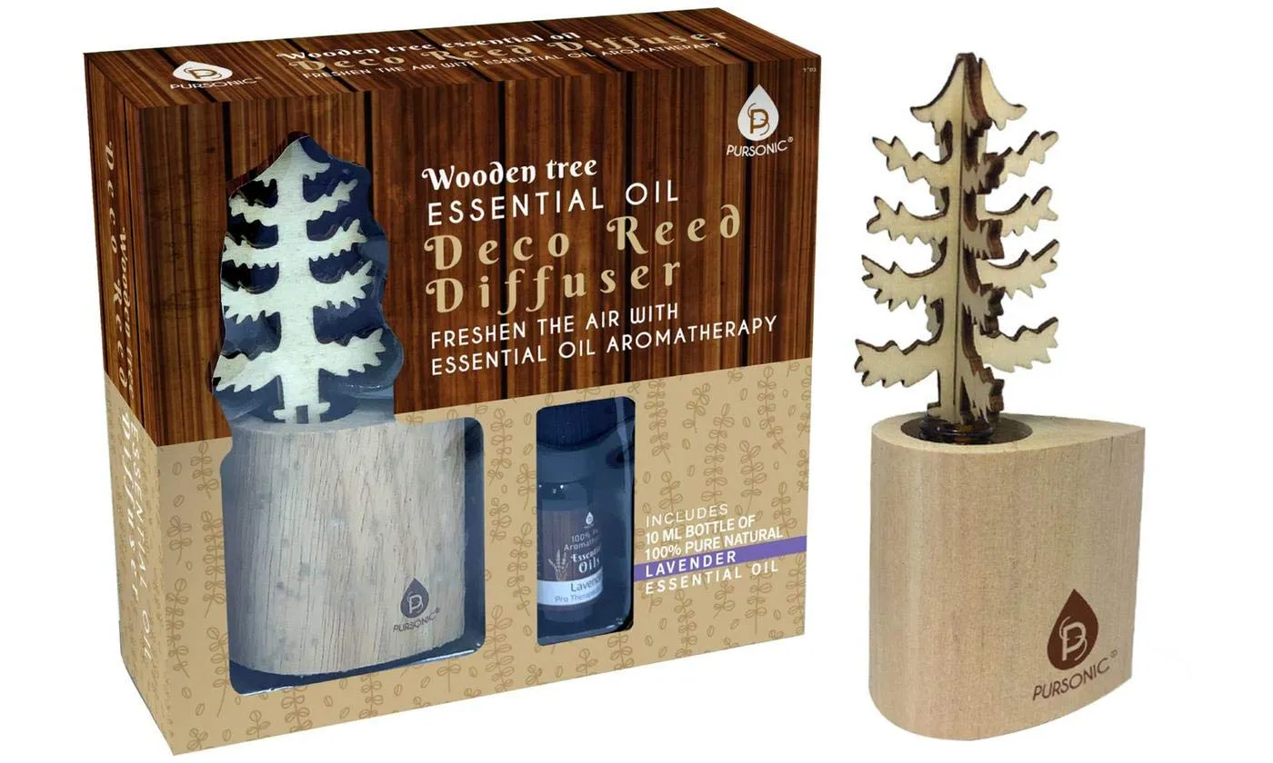 PURSONIC Lavender Aroma Diffuser - Essential Oil Humidifier in Unique Standard Tree Design