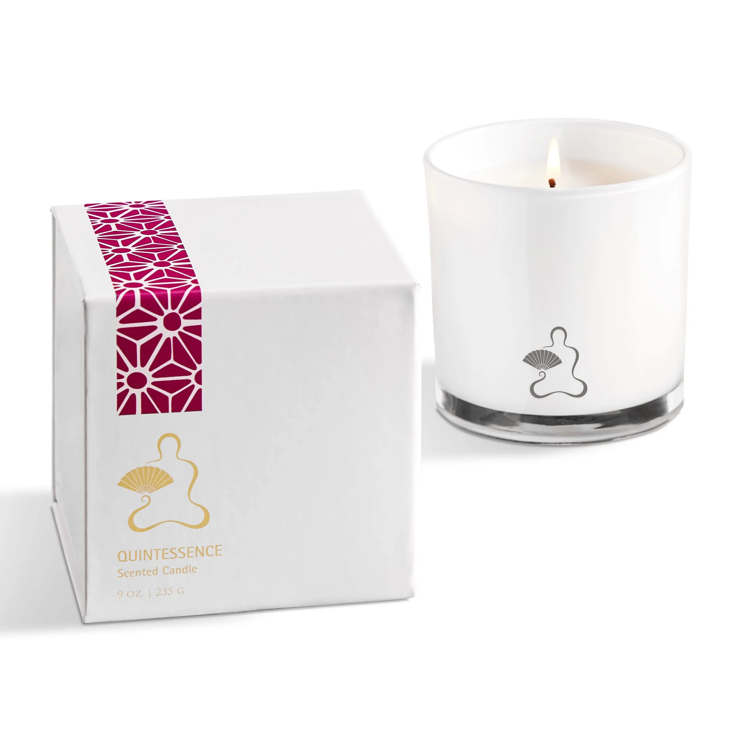 Quintessence Aromatherapy Candle - Luxury Soy Blend with Frankincense, Mandarin & Ginger - 9oz