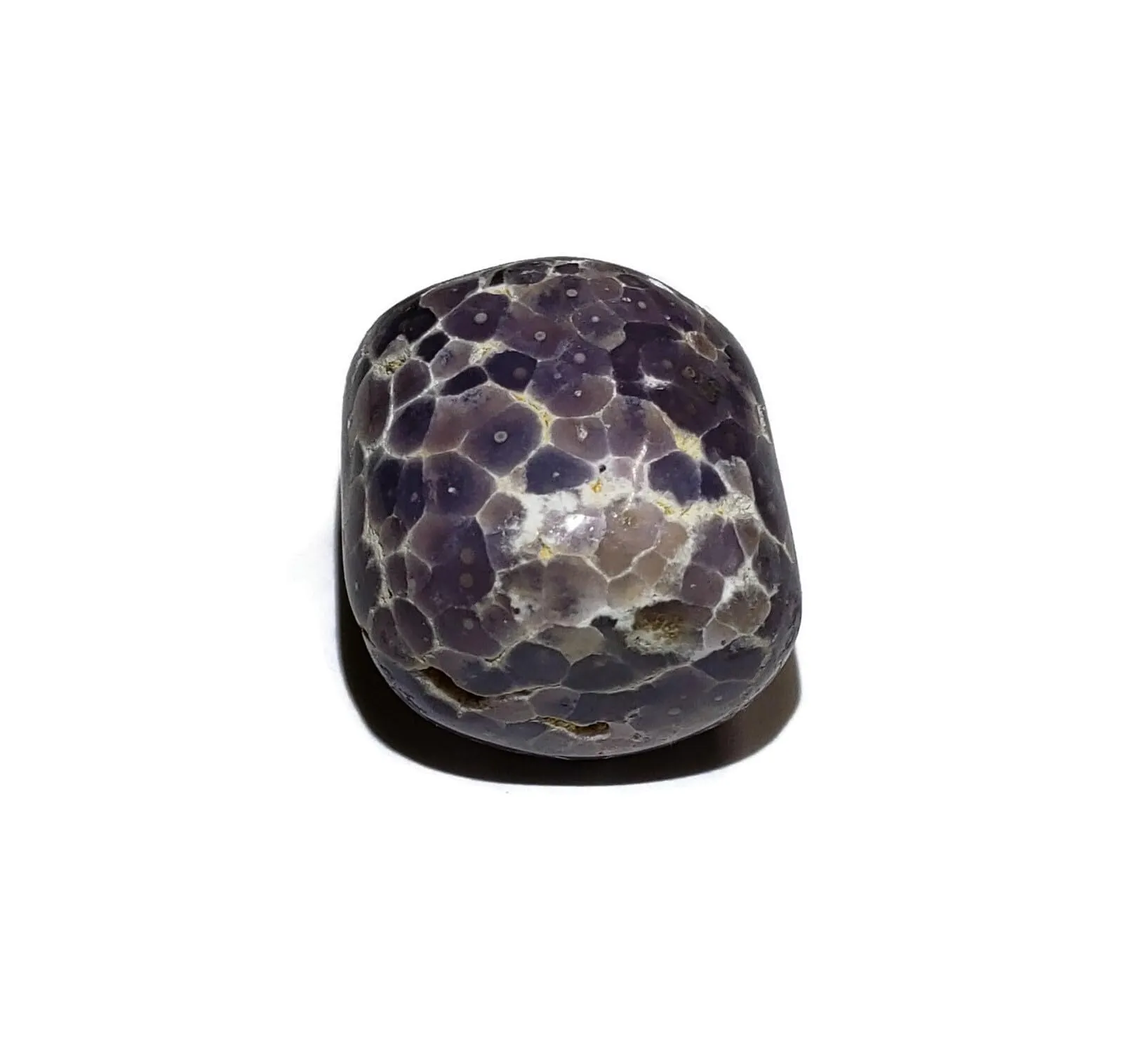 Rare Grape Agate 23mm-30mm Hand Polished Purple Chalcedony Healing Crystal Gemstone from Indonesia