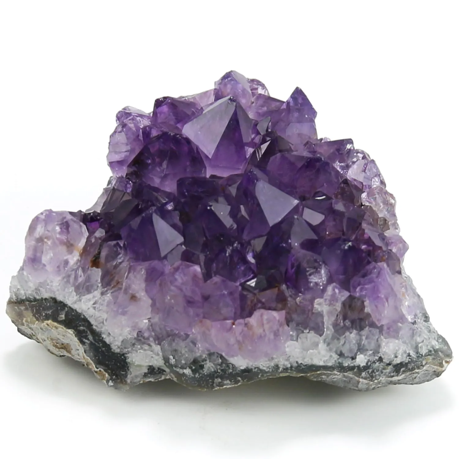 Real Amethyst Crystal Cluster Geode, Natural Purple Healing Stones, 0.12LB Amethyst Rock