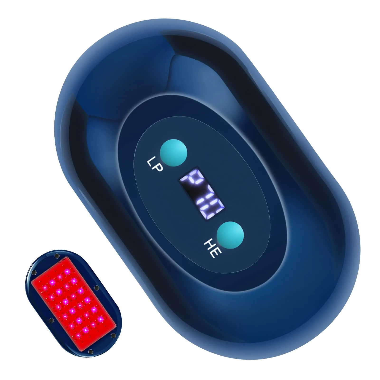 Red660nm Infrared850nm Light Therapy Device & Rechargeable Hand Warmers 5200mAh (Royal Blue)