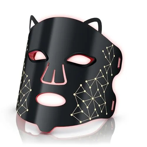 Red Light Therapy Facial Mask - Anti-Aging, Wrinkle Reduction, Near-Infrared 660nm & 850nm