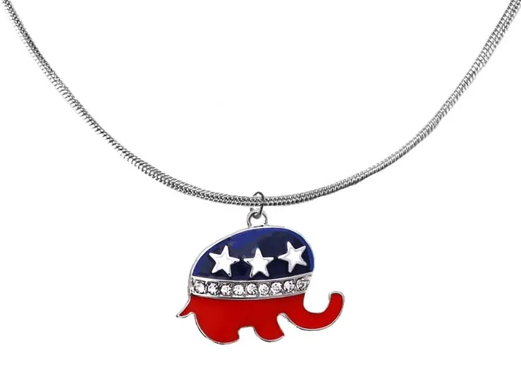 Republican Adjustable Crystal Snake Chain Necklace - Hypoallergenic, Genuine Austrian Cut, 2024