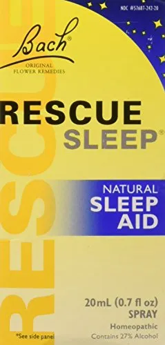 Rescue Sleep 20 ml, Bach Flower Essences for Relaxation and Restful Nights