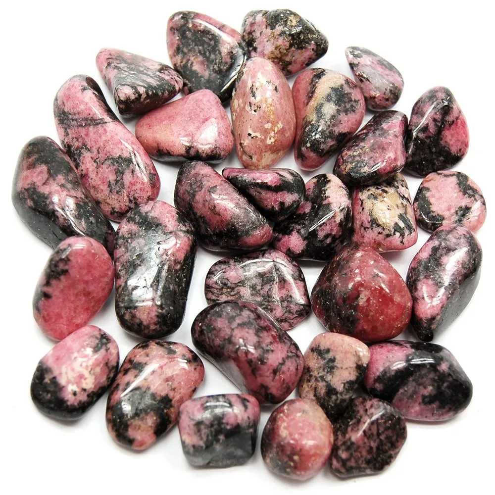 Rhodonite Tumbled Stone 20-25mm - Healing Crystal for Patience, Balance & Heart Chakra