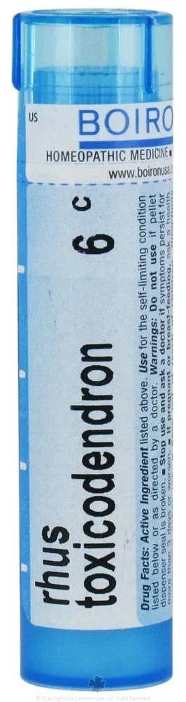 Rhus Toxicodendron 6C - Homeopathic Joint Pain Relief Pellets (80 Count) by Boiron