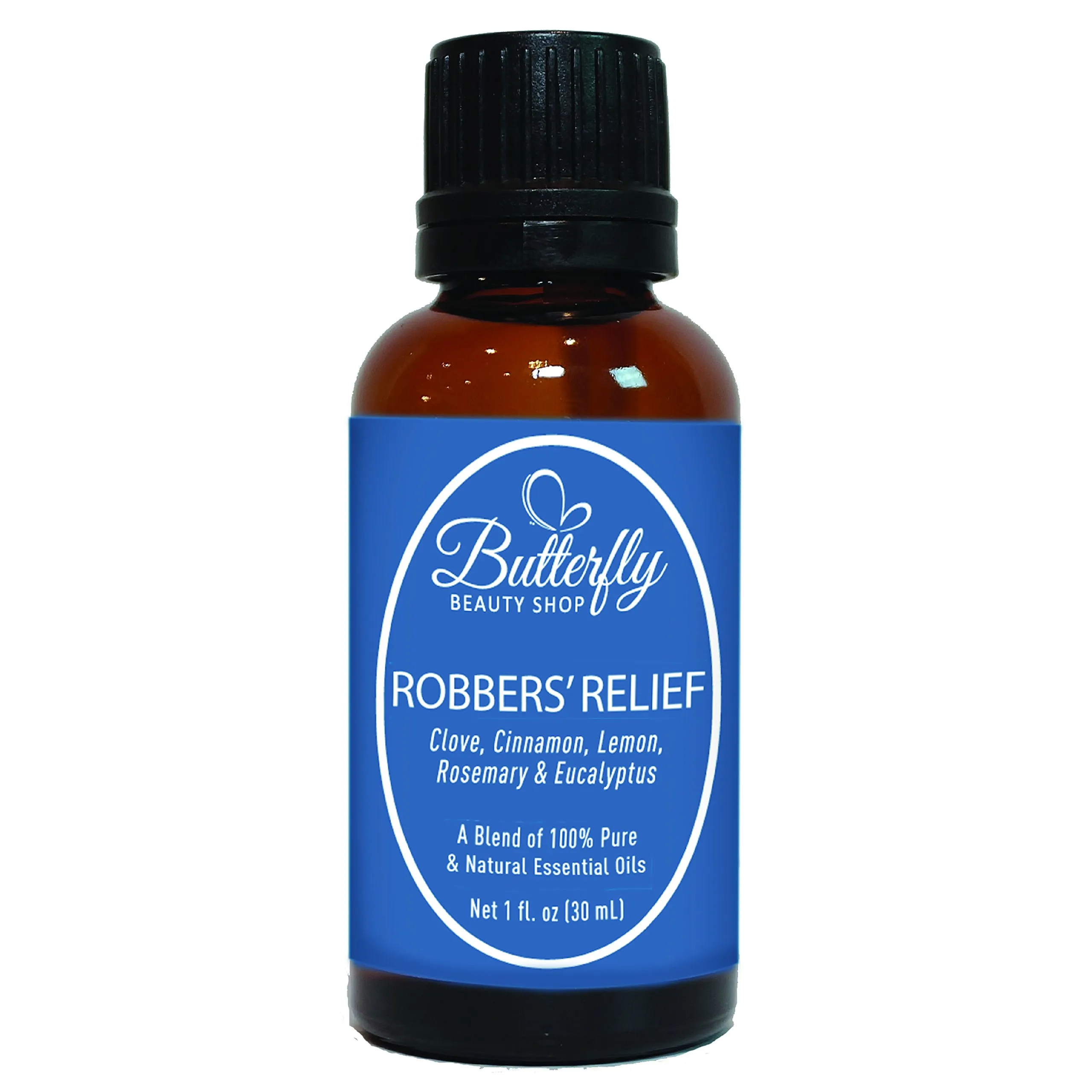 Robbers' Relief Essential Oil Blend 30mL - Clove, Cinnamon, Lemon, Rosemary & Eucalyptus