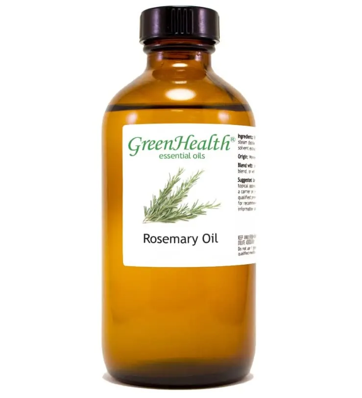 Rosemary Essential Oil 8 fl oz - 100% Pure, Natural, Aromatherapy by GreenHealth