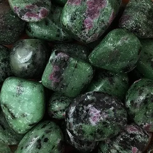 Ruby Zoisite Tumbled Healing Stone 20-25mm for Spiritual Growth and Emotional Healing