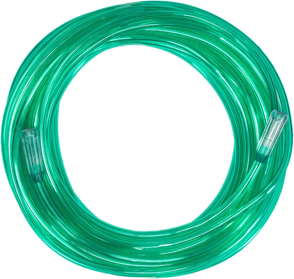 Salter Labs 25' Three-Channel Oxygen Supply Tubing – Green, Efficient Flow, Lightweight & Comfortable