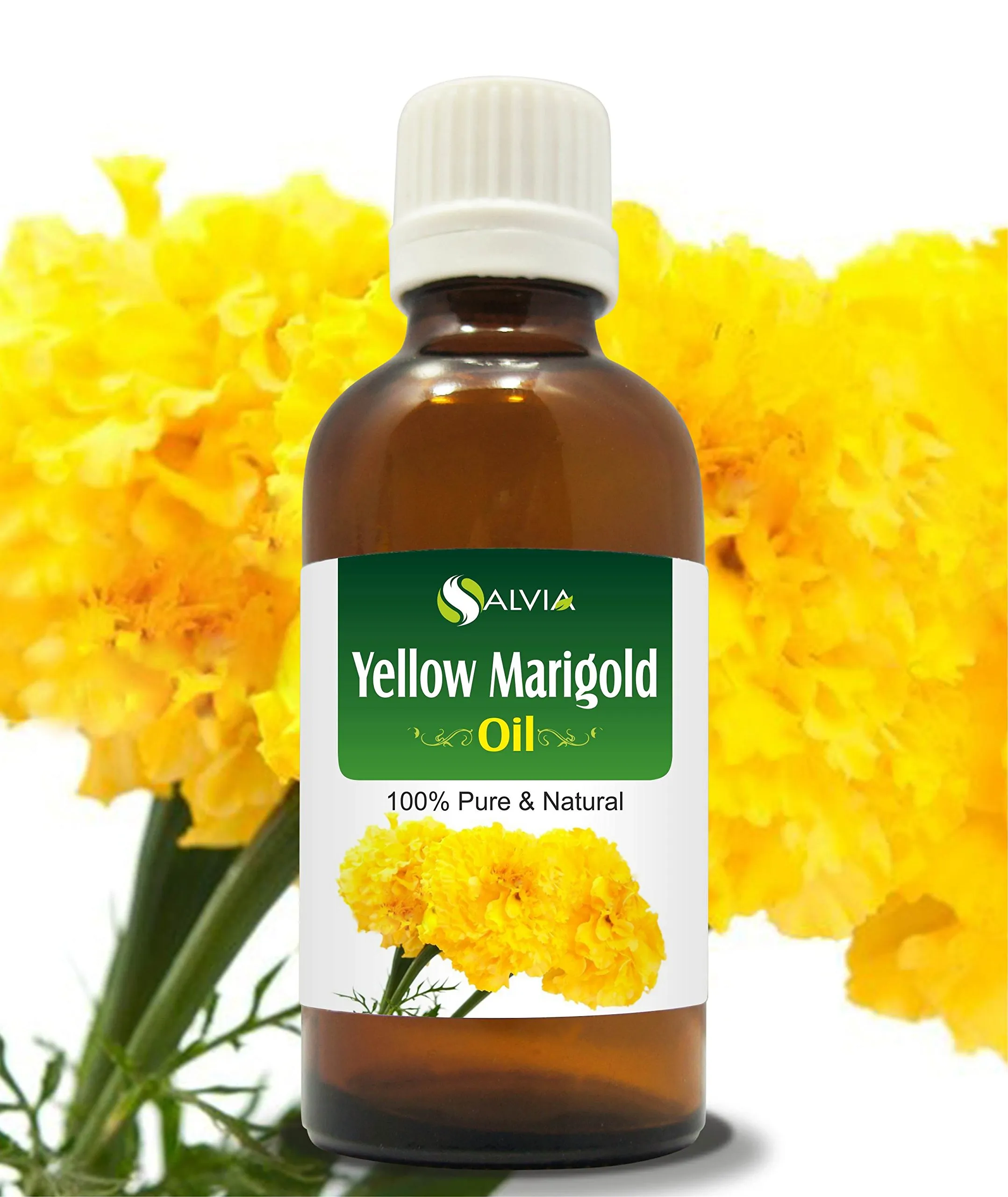 Salvia Yellow Marigold Essential Oil 30ml - Pure Natural Aromatherapy, Uncut, Therapeutic