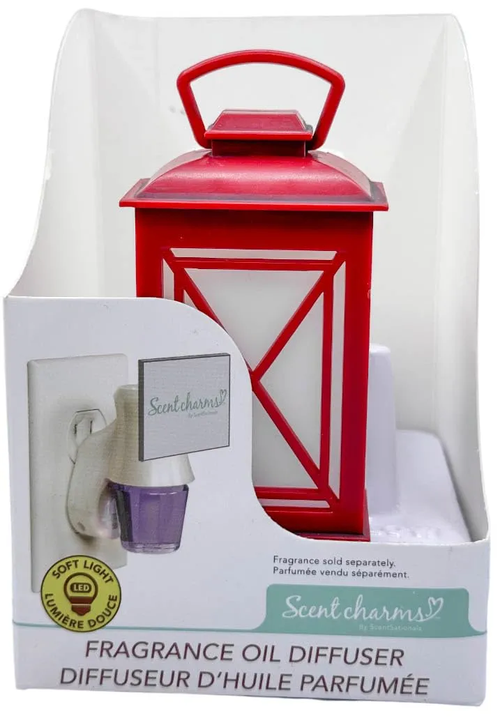 Scentsationals Eclectic Scentcharm Plug-In Diffuser - Classic Aromatherapy Home Air Freshener (Red Lantern)