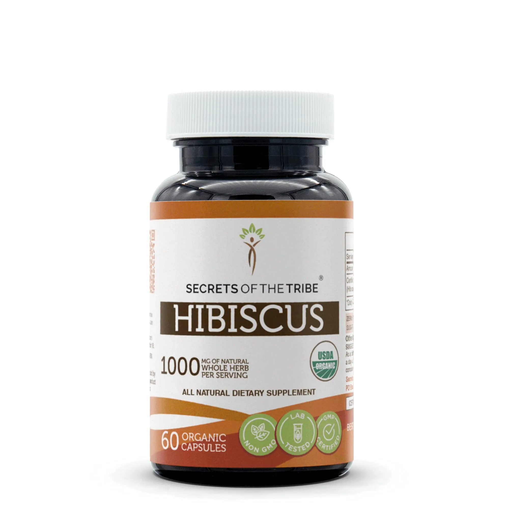 Secrets of the Tribe Organic Hibiscus Capsules 60 Count